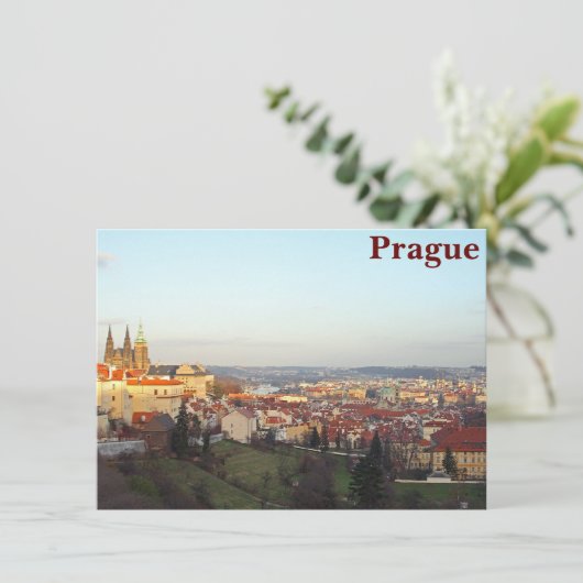 Prague panorama-kaart (Staand voorkant)