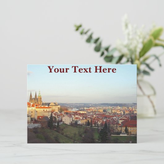 Prague panorama-kaart (Staand voorkant)