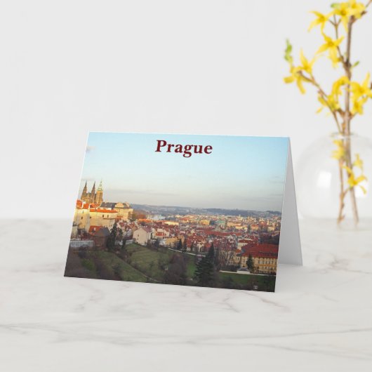 Prague panorama kaart (Gele Bloem)