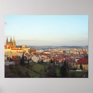 Prague panorama poster