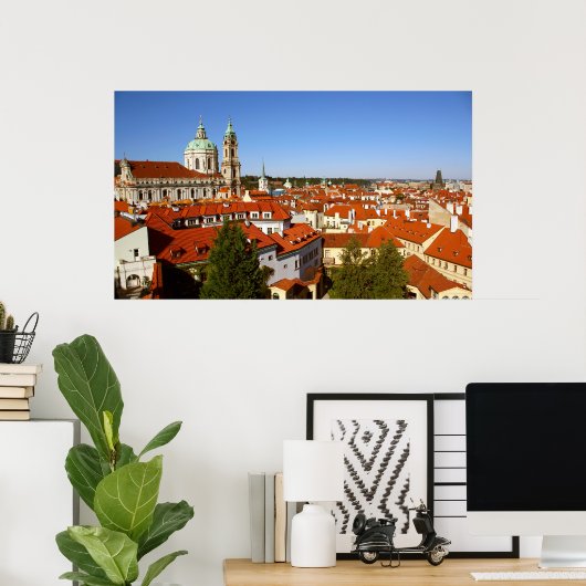 Prague panorama poster (Thuiskantoor)