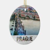 Prague Praha Tsjechië Charles Bridge Foto Keramisch Ornament (Rechts)