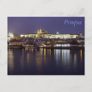 Prague River en uitzicht souvenir Briefkaart
