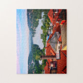 Prague Rooftops, Vltava rivier van Vyšehrad /Tsjec Legpuzzel (Verticaal)
