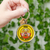 Prague Round Emblem Sleutelhanger (Hand)