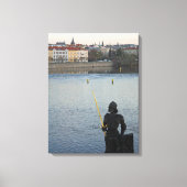 Prague standbeeld canvas afdruk (Voorkant)