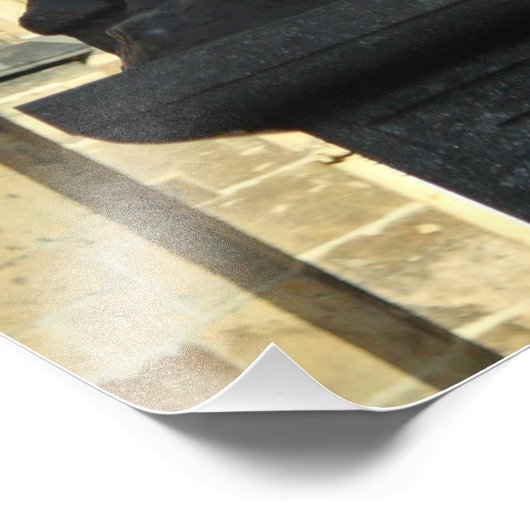 Prague standbeeld foto afdruk (Hoek)