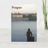 Prague standbeeld kaart (Voorkant)