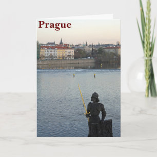 Prague standbeeld kaart