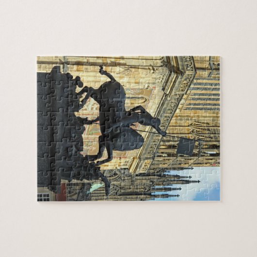 Prague standbeeld legpuzzel (Horizontaal)