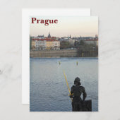 Prague statue-kaart (Voorkant / Achterkant)