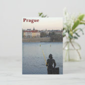Prague statue-kaart (Staand voorkant)