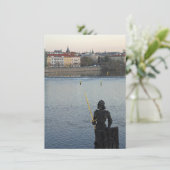 Prague statue-kaart (Staand voorkant)