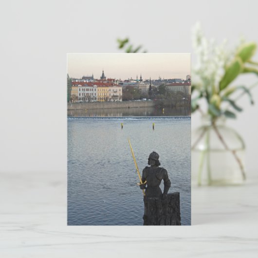 Prague statue-kaart (Staand voorkant)