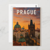 Prague – The City of a Hundred Spires Briefkaart (Voorkant / Achterkant)