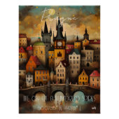 Prague: The City of a Hundred Spires - Whimsical Perfect Poster (Voorkant)