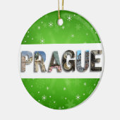 Prague Travel Photos Tsjechisch kerstfeest Keramisch Ornament (Links)