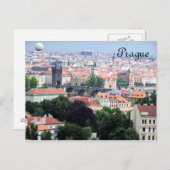 Prague Uitzicht Briefkaart (Voorkant / Achterkant)
