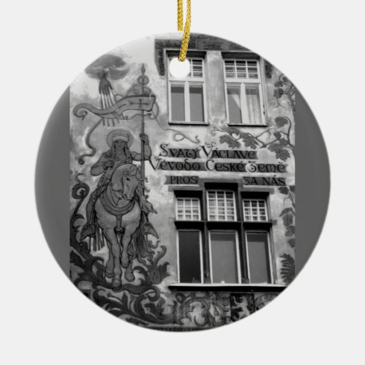 Prague Wall Art Keramisch Ornament (Voorkant)