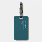 Prague's Astronomische en Zodiac-klok Bagagelabel (Achterkant verticaal)