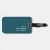 Prague's Astronomische en Zodiac-klok Bagagelabel (Achterkant horizontaal)