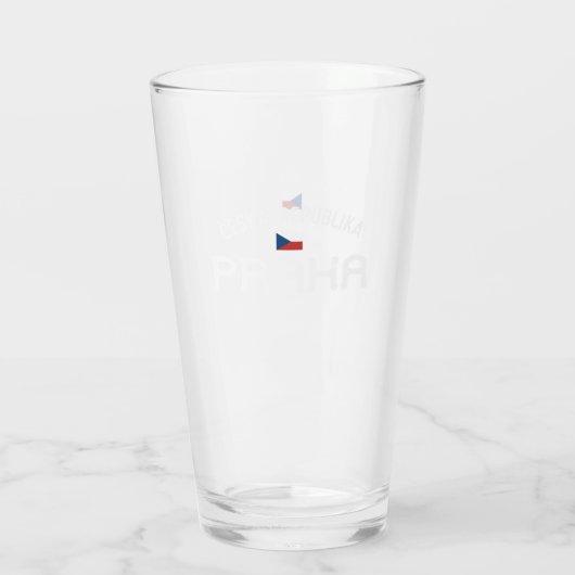Praha Ceska Republika (Praag Tsjechië) Glas (Achterkant)