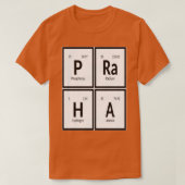 Praha City Periodiek overzicht van elementen T-shirt (Design voorkant)