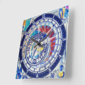 PRAHA CZECHOSLOVAKIA ASTRONOMICAL CLOCK 4 VIERKANTE KLOK (Hoek)