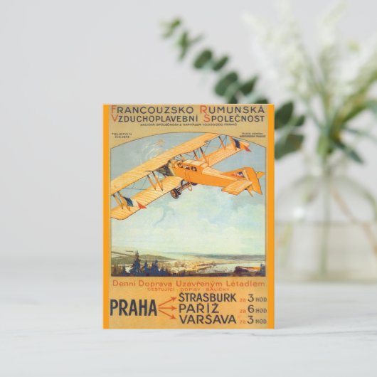 Praha ~ Franco Roumanie Briefkaart (Staand voorkant)