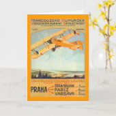 Praha ~ Franco Roumanie Kaart (Gele Bloem)