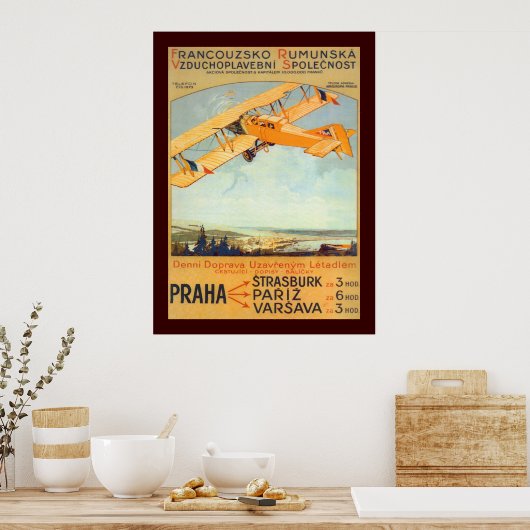 Praha ~ Franco Roumanie Poster (Keuken)