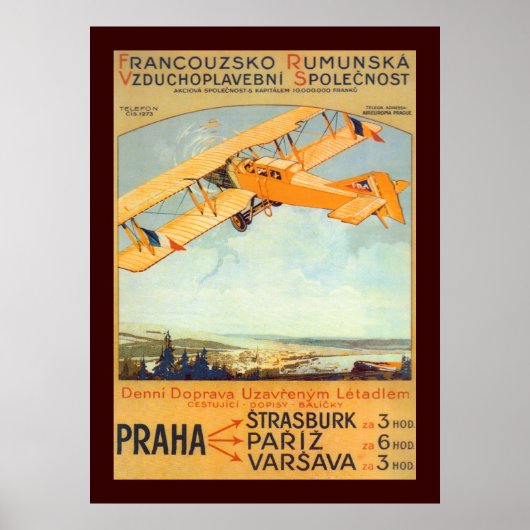 Praha ~ Franco Roumanie Poster (Voorkant)