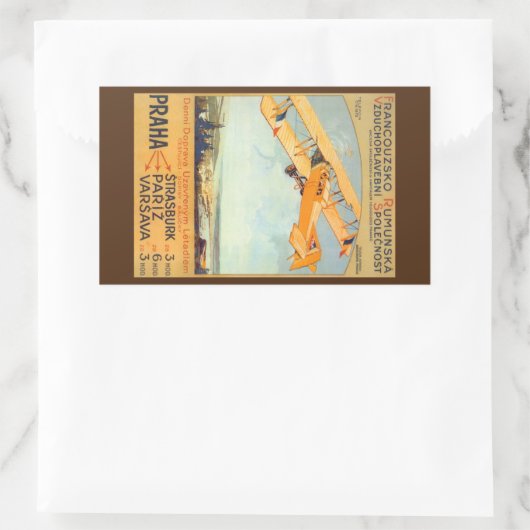 Praha ~ Franco Roumanie Rechthoekige Sticker (Tas)