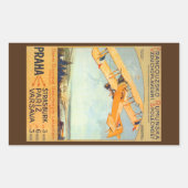 Praha ~ Franco Roumanie Rechthoekige Sticker (Voorkant)