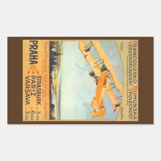 Praha ~ Franco Roumanie Rechthoekige Sticker (Voorkant)