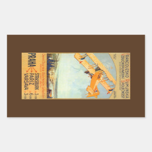 Praha ~ Franco Roumanie  Rechthoekige Sticker