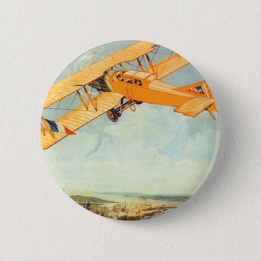 Praha ~ Franco Roumanie Ronde Button 5,7 Cm (Voorkant)