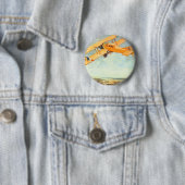 Praha ~ Franco Roumanie Ronde Button 5,7 Cm (In situ)