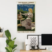  Praha-juwelen en Silverware-ad Poster (Thuiskantoor)