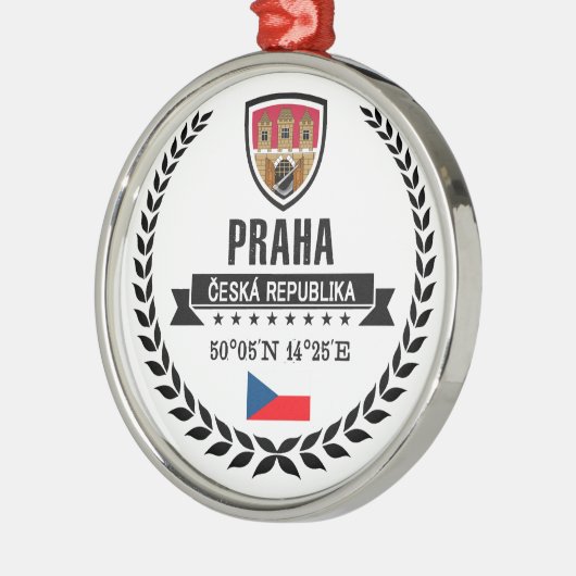 Praha Metalen Ornament (Links)