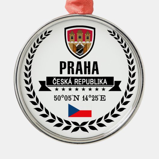 Praha Metalen Ornament (Voorkant)