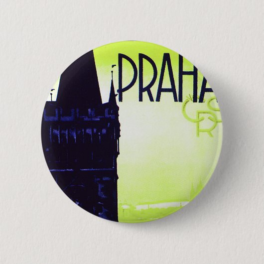 Praha Ronde Button 5,7 Cm (Voorkant)