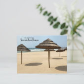 Praia da Areia Branca Shade Portugal Briefkaart (Staand voorkant)