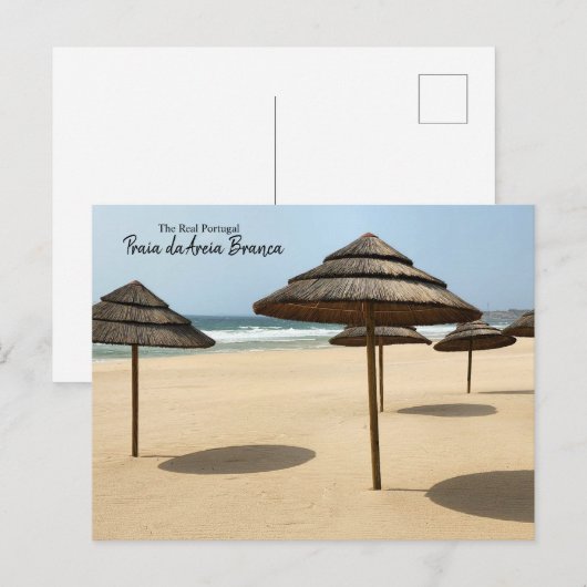 Praia da Areia Branca Shade Portugal Briefkaart (Voorkant / Achterkant)