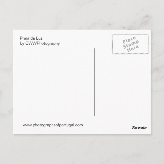 Praia da Luz Briefkaart (Achterkant)