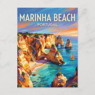 Praia da Marinha Portugal Briefkaart