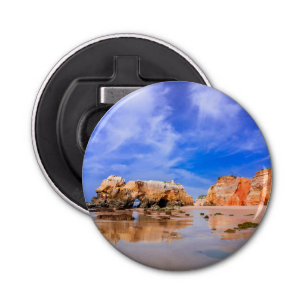 Praia da rocha Portugal Button Flesopener