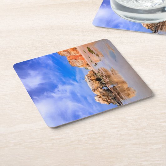 Praia da rocha Portugal Kartonnen Onderzetters (Schuin)