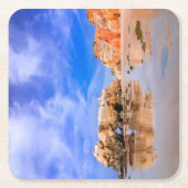 Praia da rocha Portugal Kartonnen Onderzetters (Voorkant)