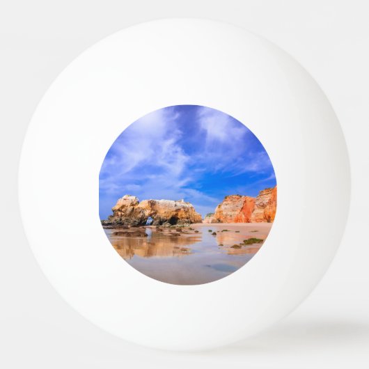 Praia da rocha Portugal Pingpongbal (Voorkant)